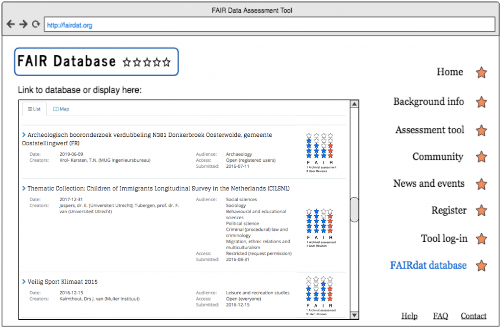 FAIR assessment tool