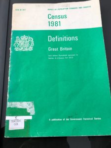 1981 census definitions front cover