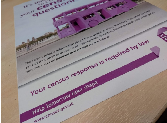 Leaflet giving information about the England and Wales census