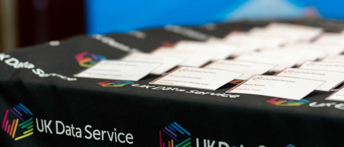 UK Data Service table with name badges