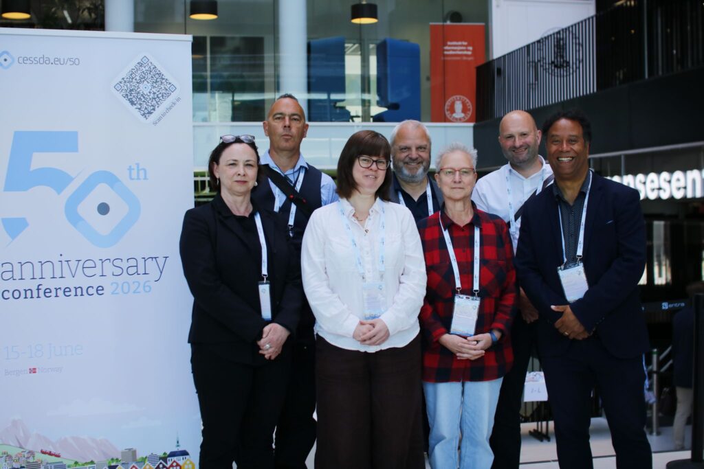 A photograph of the UK Data Service colleagues who attended the CESSDA conference.
